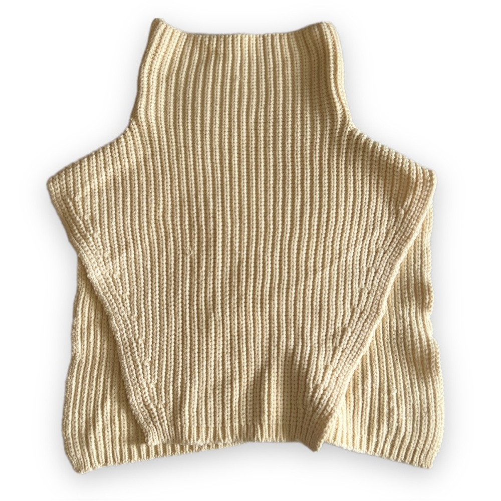 NWOT Open Edit | Ivory Rib Knit Dickey